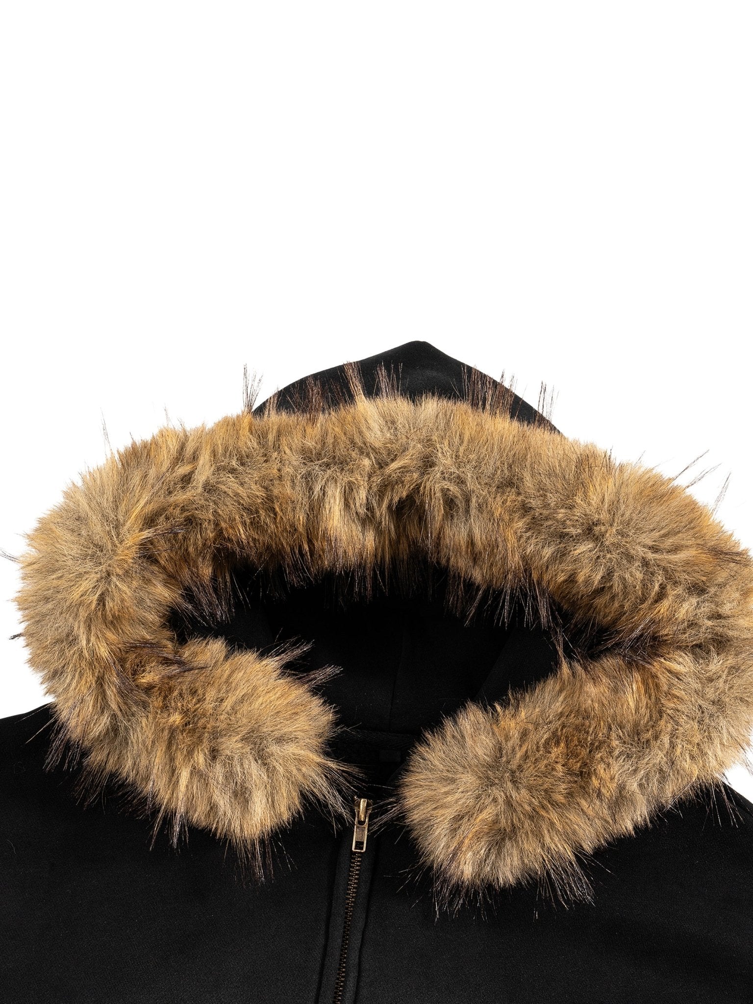 New Gang Detachable Fur Hoodie