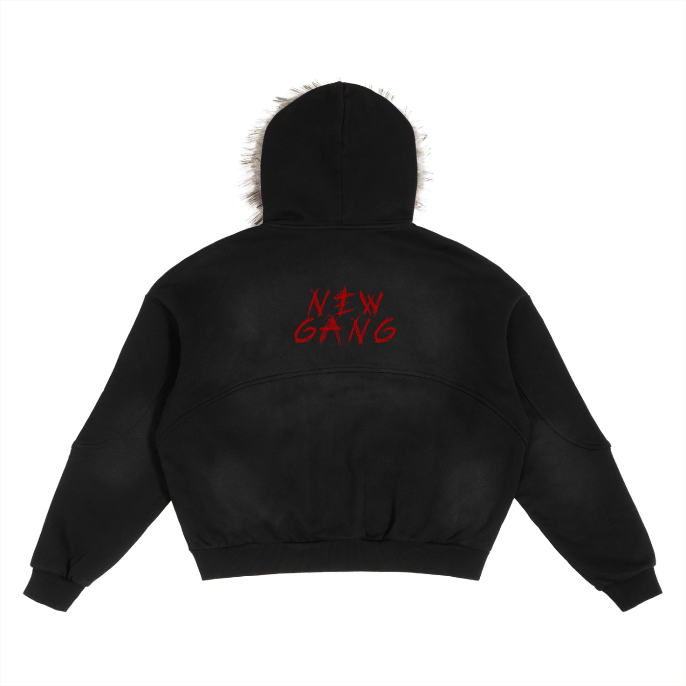 New Gang Detachable Fur Hoodie